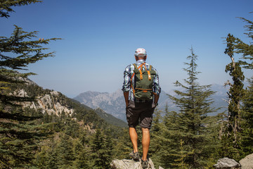 Hiker on lycian way