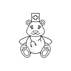 Bear of medical icon