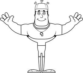 Cartoon Coach  Hug