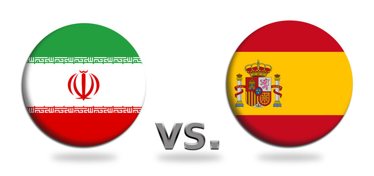 Russia 2018 Group B Iran versus Spain