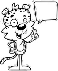 Cartoon Male Leopard Talking
