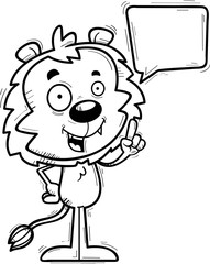 Cartoon Male Lion Talking