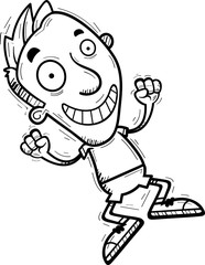 Cartoon Man Jumping