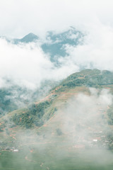 Mist in the Mountains of Sapa, Vietnam