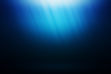 Underwater ocean blue background photo