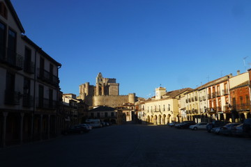 Fototapeta na wymiar Turégano,pueblo de España perteneciente a la provincia de Segovia, en la comunidad autónoma de Castilla y León