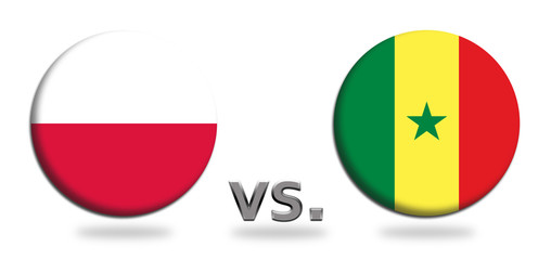 Fototapeta premium Russia 2018 Group H Poland versus Senegal