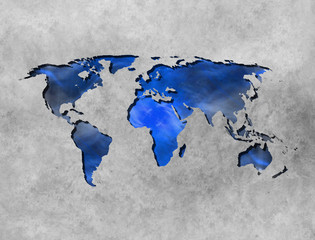 Abstract World Map background with texture