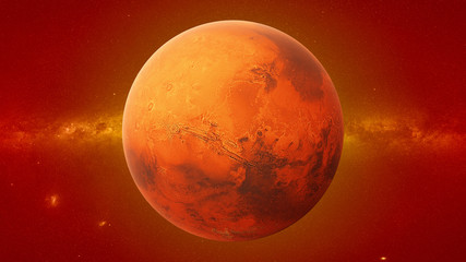 planet Mars, the forth planet from the Sun, planet in the Solar System © dottedyeti