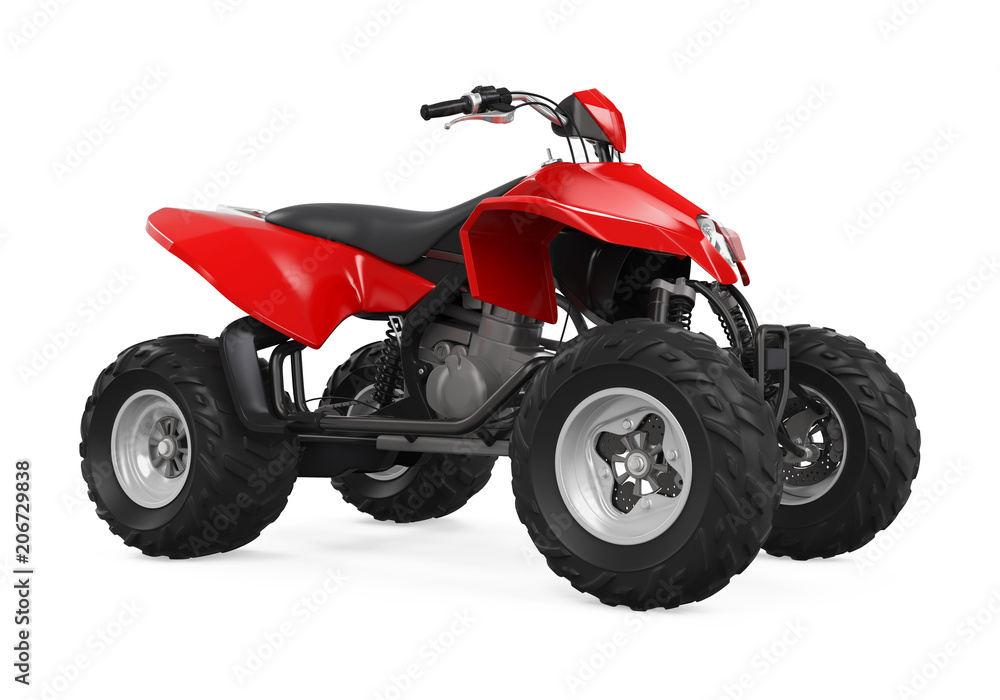 Sticker All-Terrain Vehicle Isolated