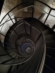 Spiral staircase top view