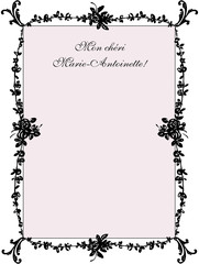 Рамка в стиле неоклассицизм - цветы