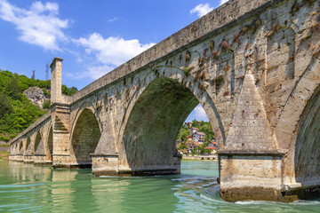 Detail of Ottoman Mehmed Pasha Sokolovic stone bridge 2