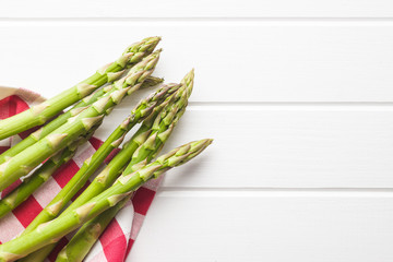 Fresh green asparagus