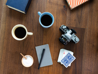 Coffee Camera and Books