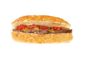 Beef and tomato roll