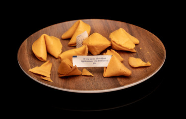 fortune cookie says to you that a job without aggravation is not a job