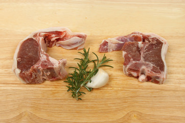 Lamb chops rosemary and garlic