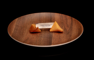 fortune cookie says to you that a perfect statue never comes from a bad mold