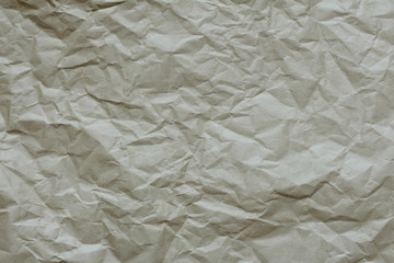 Texture of crumpled kraft paper