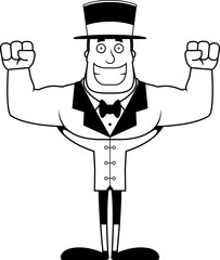 Cartoon Smiling Ringmaster