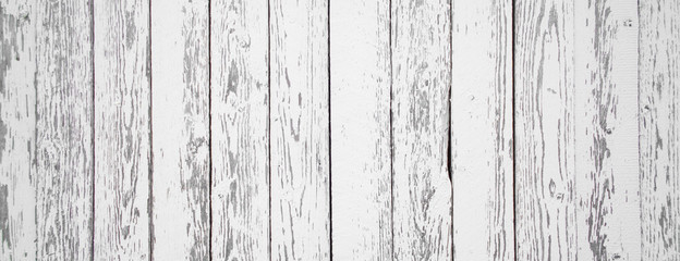 Old white wooden planks