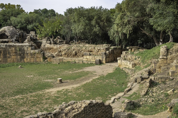Fototapeta na wymiar Roman amphitheater in Tipasa (Tipaza), Algeria