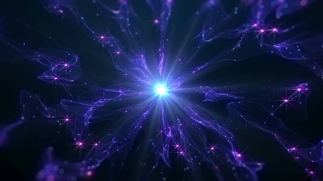 abstract star in space