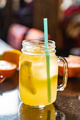 fruit lemonade in bar