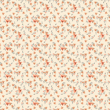 pattern  con piccoli fiori  delicati su sfondo pastello