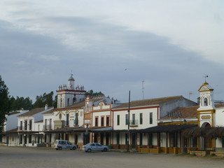 El Rocio, aldea de Ayamonte junto a Doñana en Huelva ( Andalucia, España)