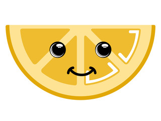 Cute orange emoticon