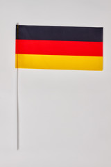 Germany flag on white background. Flag of Germany isolated.