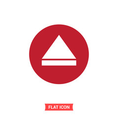 Eject vector icon, simple illustration for web or mobile app