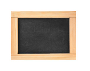 Small clean chalkboard on white background