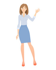 Fototapeta premium business woman isolated