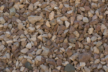 crushed stone of different fraction