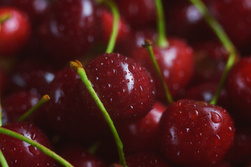 bright and juicy cherry fruit, fruit texture