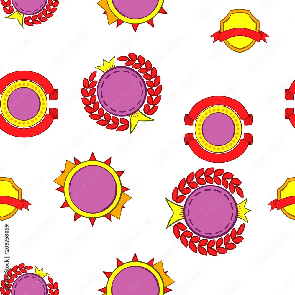 Aufkleber tag pattern. cartoon illustration of tag vector pattern for web