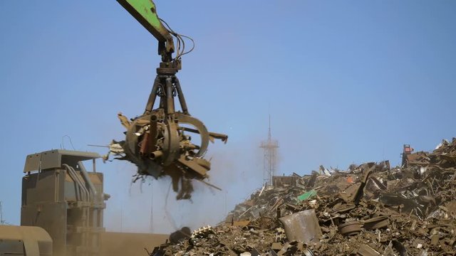 Sortings Of Scrap Metal At Iron And Steel Works