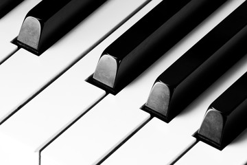 Closeup of Piano Keys