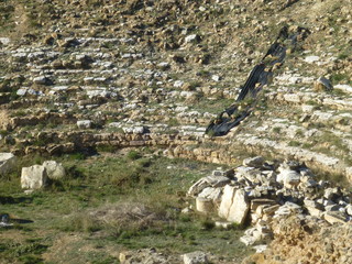 Bílbilis, ciudad prerromana y romana de la península ibérica situada a orillas del río Jalón, en la localidad de Huérmeda, a escasos kilómetros de Calatayud en Aragon (España)