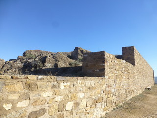 Bílbilis, ciudad prerromana y romana de la península ibérica situada a orillas del río Jalón, en la localidad de Huérmeda, a escasos kilómetros de Calatayud en Aragon (España)