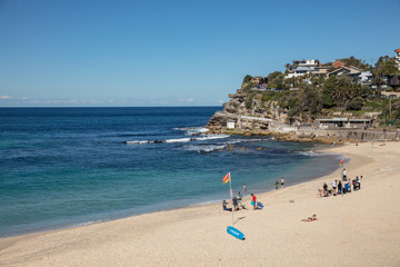 Fototapeta na wymiar Bronte Beach, which is is located 7 kilometres east of the Sydney central business district.