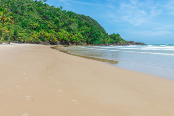 View of Itacarezinho beach in Bahia Brazil
