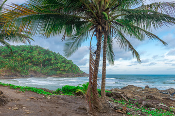 Plakat View of Havaizinho rocky beach late afternoon