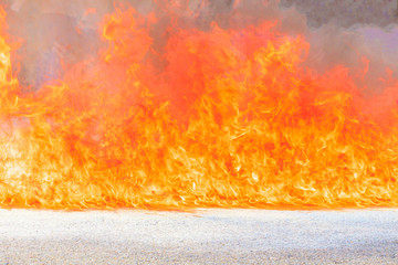 fire fighter a learning training exercise select focus with shallow depth of field.