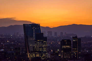 Fototapeta premium Mexico city Skyline