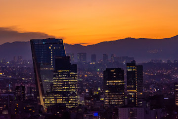 Fototapeta na wymiar Mexico city Skyline