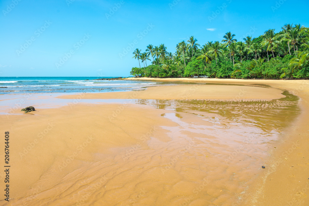 Poster Amazing barra grande beach in Peninsula do Marau